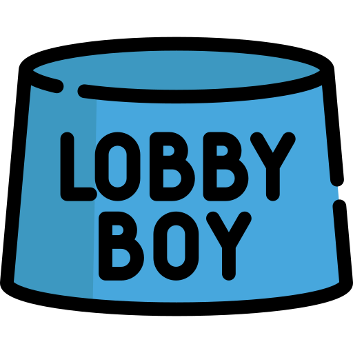 chico del lobby icono gratis