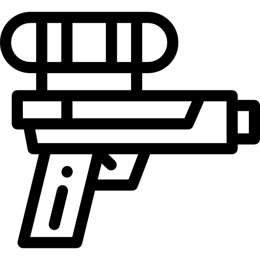 Water gun Detailed Rounded Lineal icon