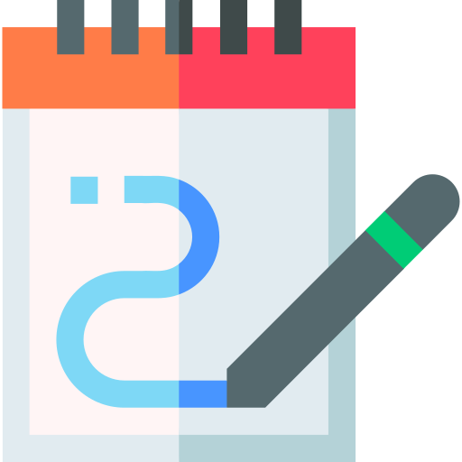 Sketchbook Basic Straight Flat icon