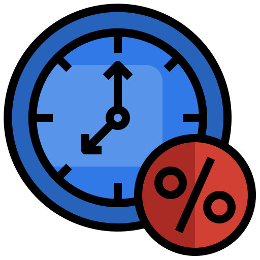 Clock Surang Lineal Color icon