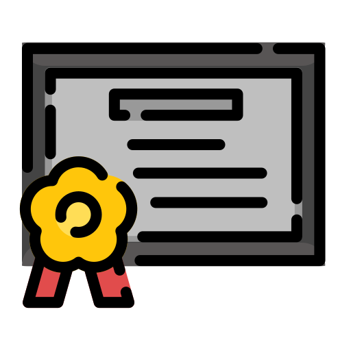 certificado icono gratis