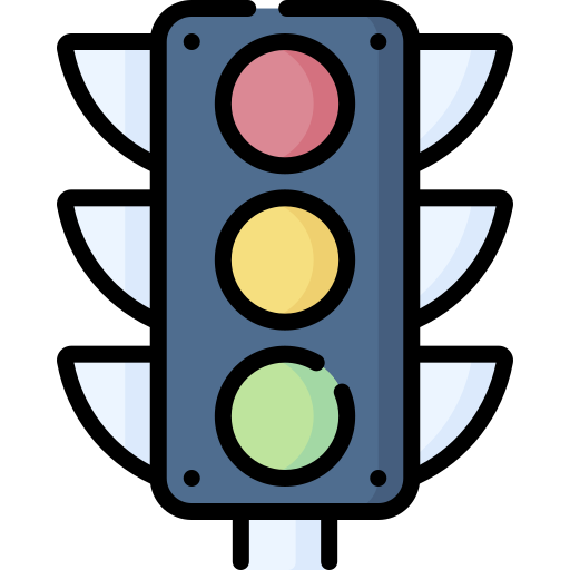 Stop Light Special Lineal Color Icon