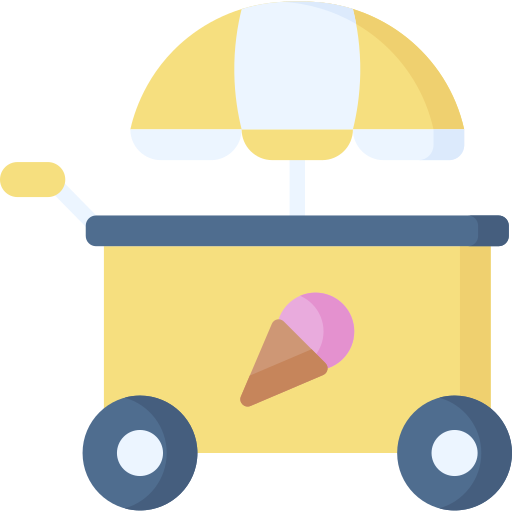 carrito de helados icono gratis