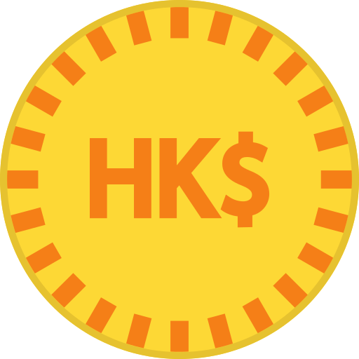 dolar de hong kong icono gratis