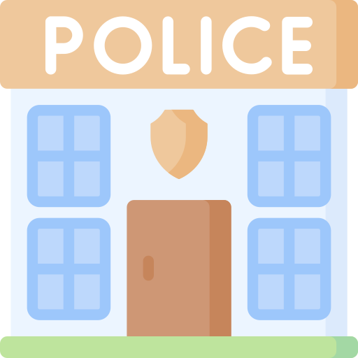 estación de policía icono gratis