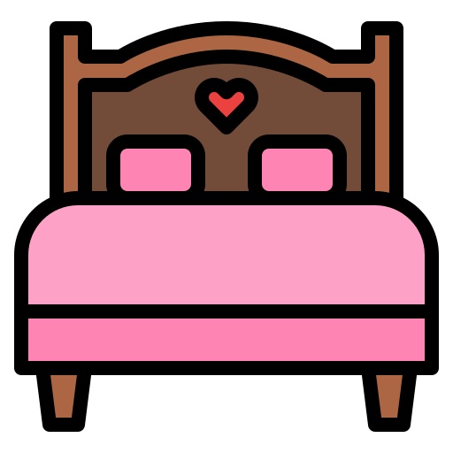 cama matrimonial icono gratis