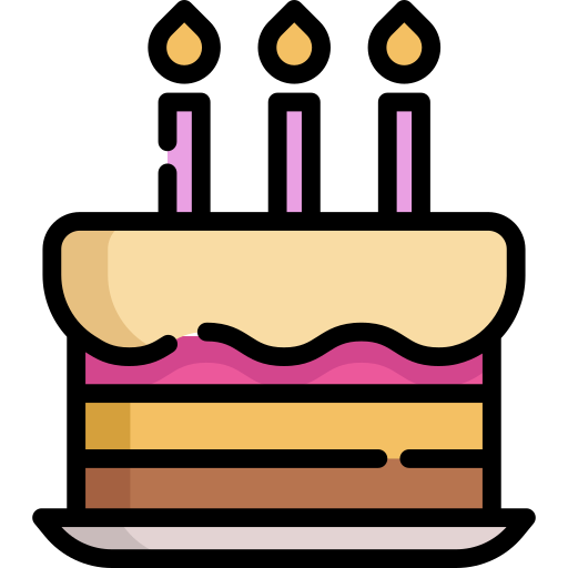 pastel de cumpleaños icono gratis