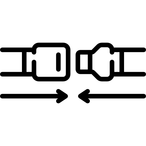 cinturón de seguridad icono gratis