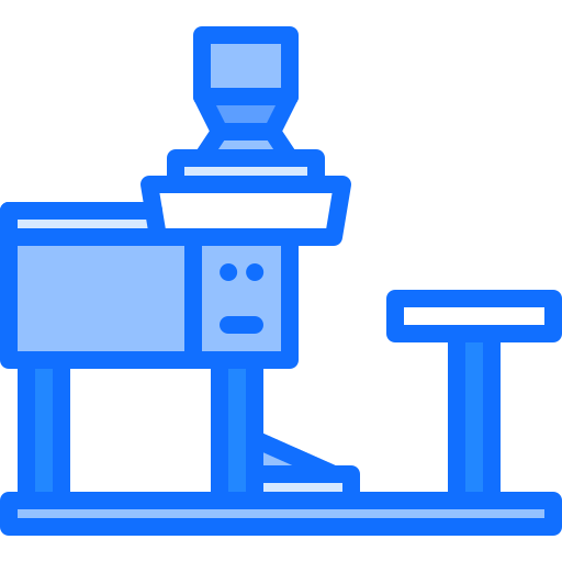 Potter wheel Coloring Blue icon