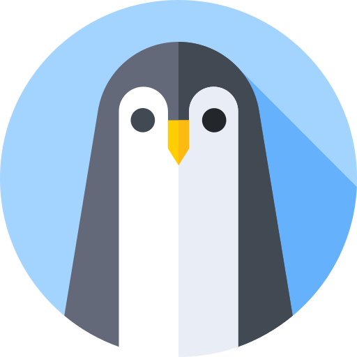 Penguin Flat Circular Flat icon