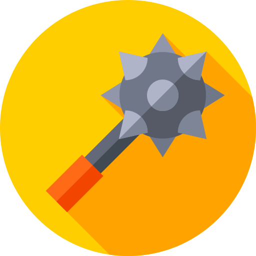 Mace Flat Circular Flat icon