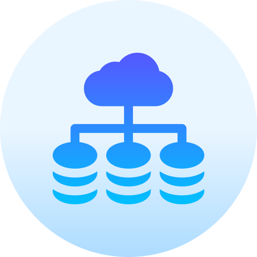 base de datos en la nube icono gratis
