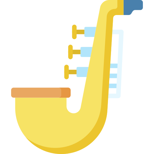 saxofón icono gratis