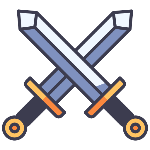 Premium Vector  Crossed swords