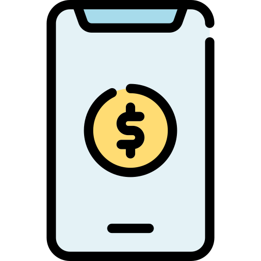 Mobile banking free icon