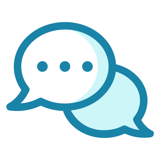 Chat Generic Blue icon