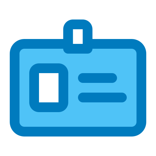 Member card Generic Blue icon