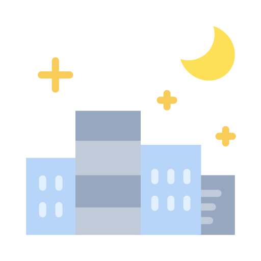 paisaje urbano icono gratis