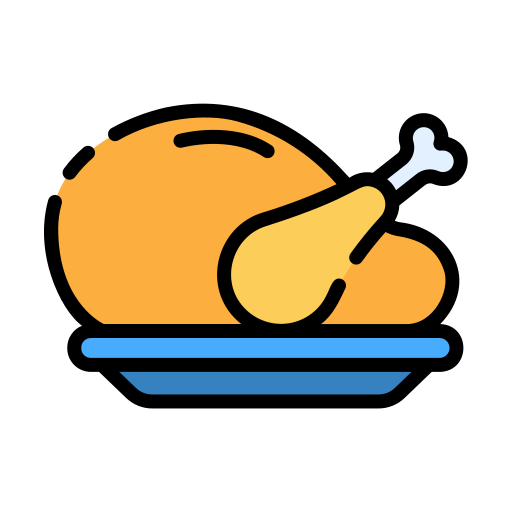 pollo asado icono gratis