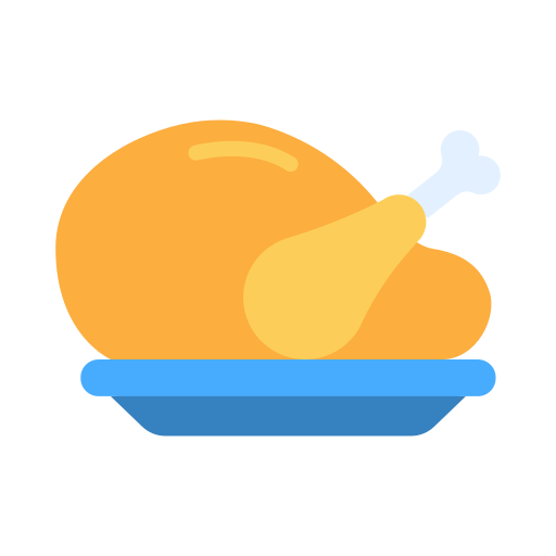 pollo asado icono gratis
