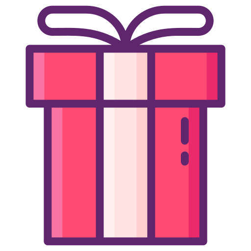 Gift Flaticons Lineal Color icon