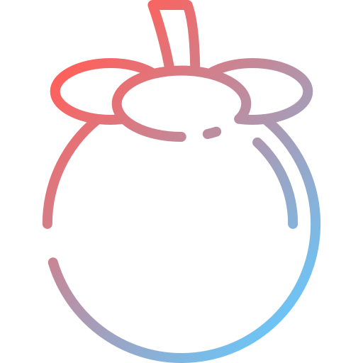 mangostán icono gratis