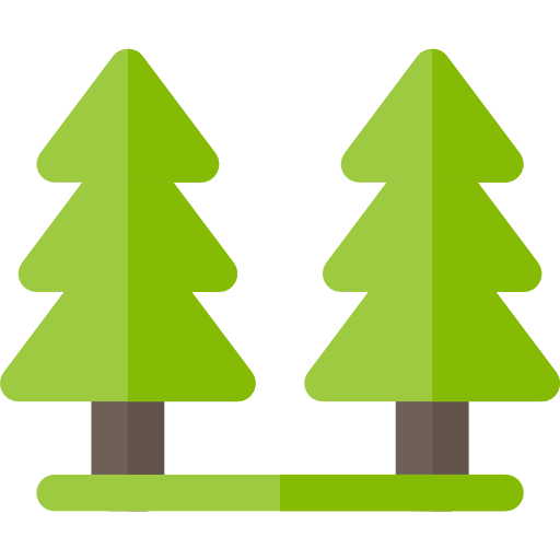 Pine tree Basic Rounded Flat icon