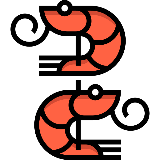 camarón icono gratis