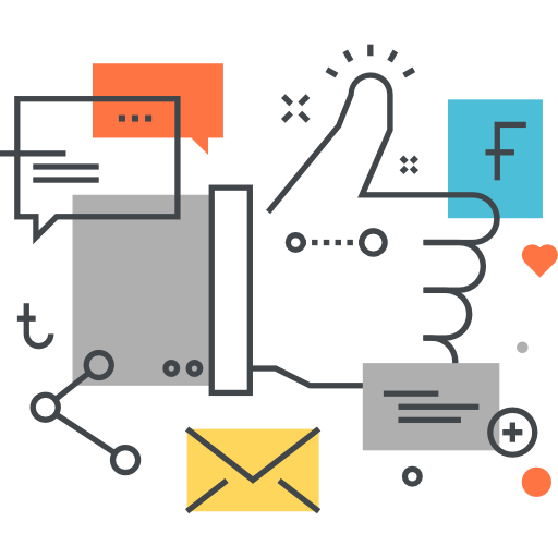 redes sociales icono gratis