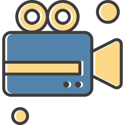 grabadora de vídeo icono gratis
