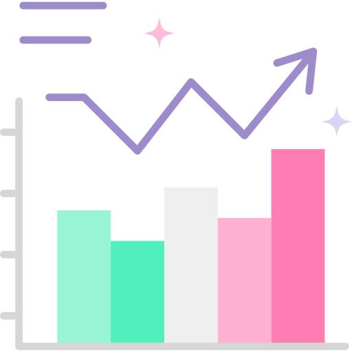 informe de crecimiento icono gratis