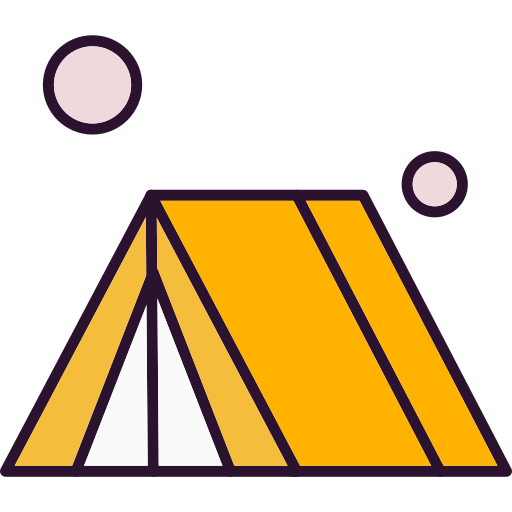 carpa para camping icono gratis