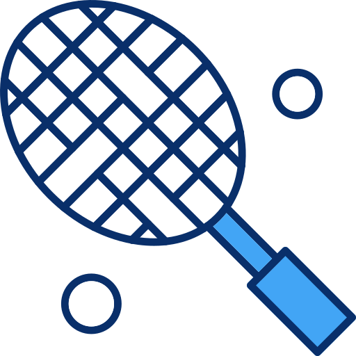 Tennis racket Generic Blue icon