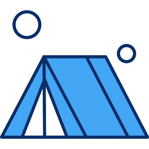 carpa para camping icono gratis