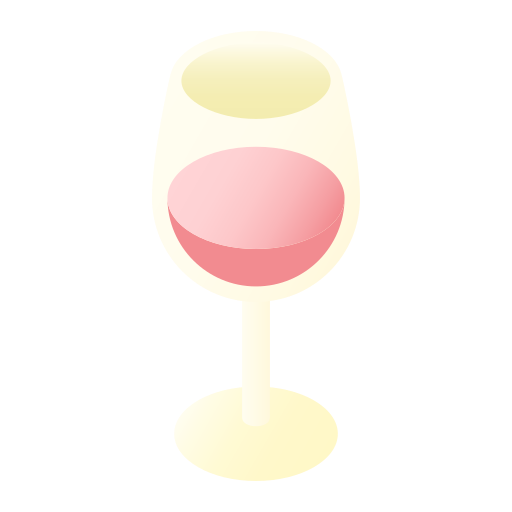 Glass of rose wine Chanut is Industries Isometric icon