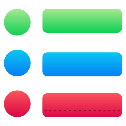 List option Generic Flat Gradient icon