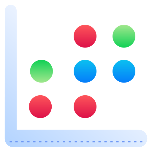 gráfico de dispersión icono gratis