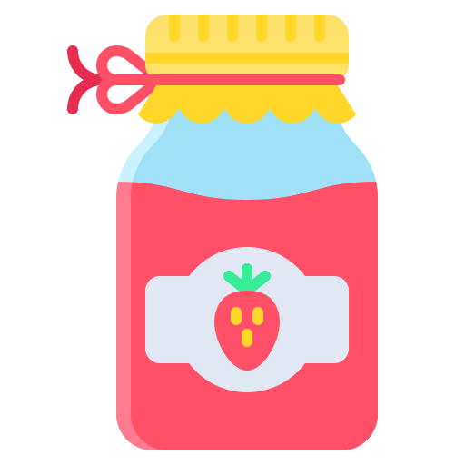 Strawberry jam - Free food icons