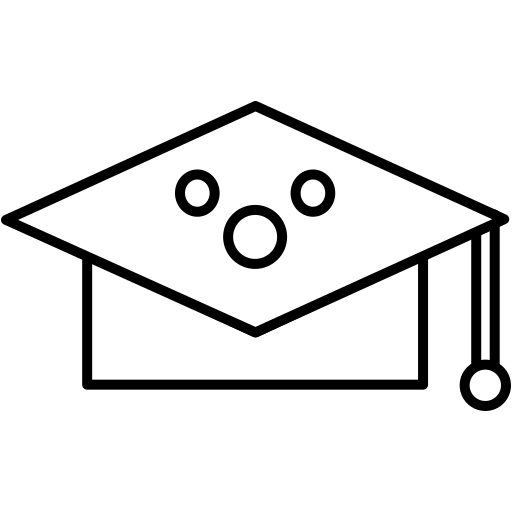 sombrero de graduacion icono gratis