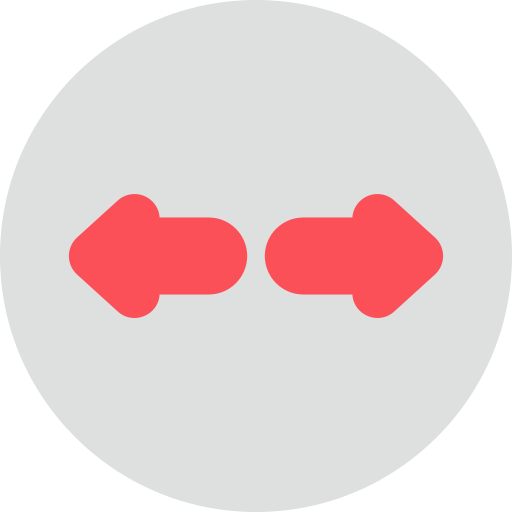 Opposite arrows free icon Opposite arrows free icon