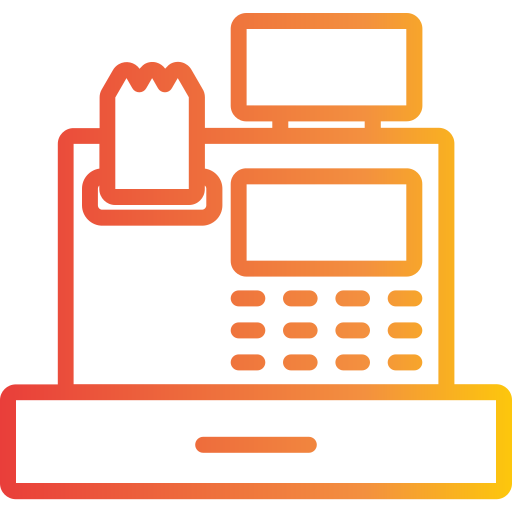 caja registradora icono gratis