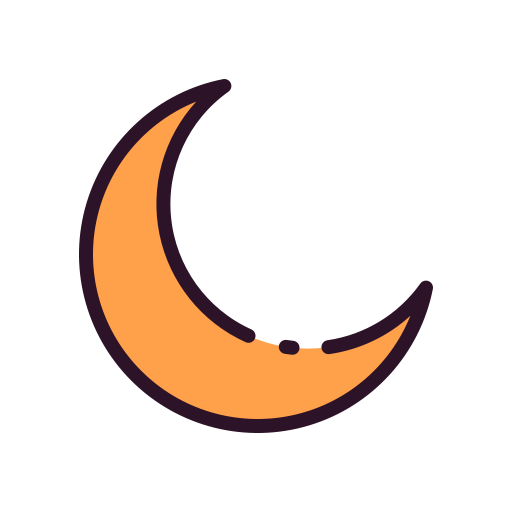 Moon Good Ware Lineal Color icon