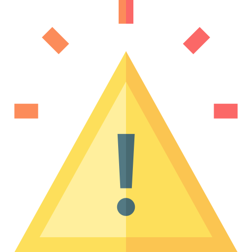 Warning sign free icon