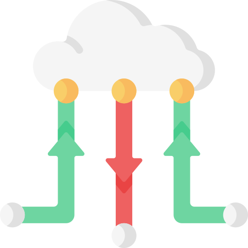 computación en la nube icono gratis