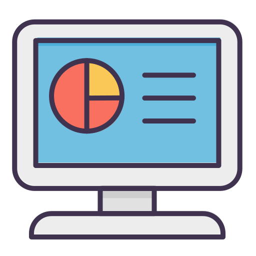 informe estadístico icono gratis