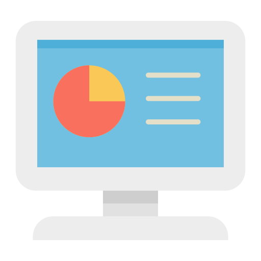 informe estadístico icono gratis
