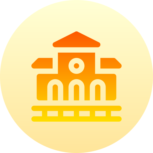 estación de tren icono gratis