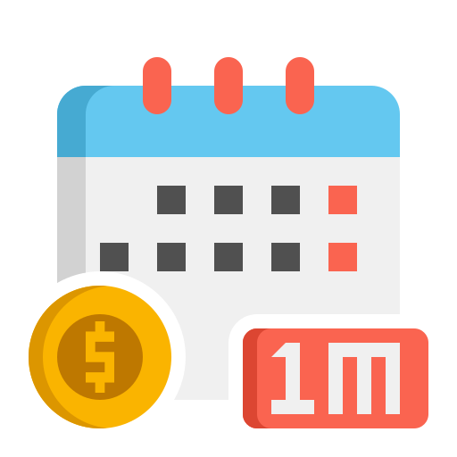 calendario mensual icono gratis