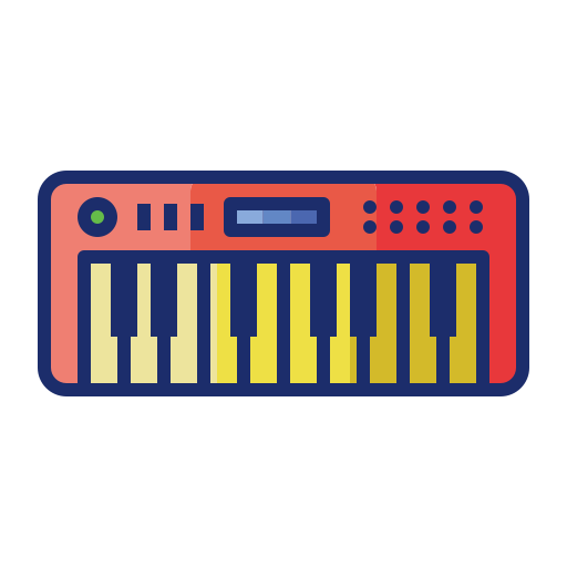 piano electrico icono gratis