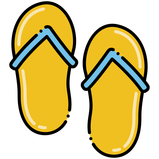 Flip flops Flaticons Lineal Color icon